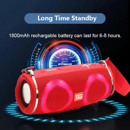 T&G TG642 RGB Light Waterproof  Portable Bluetooth Speaker Support FM / TF Card(Camouflage)