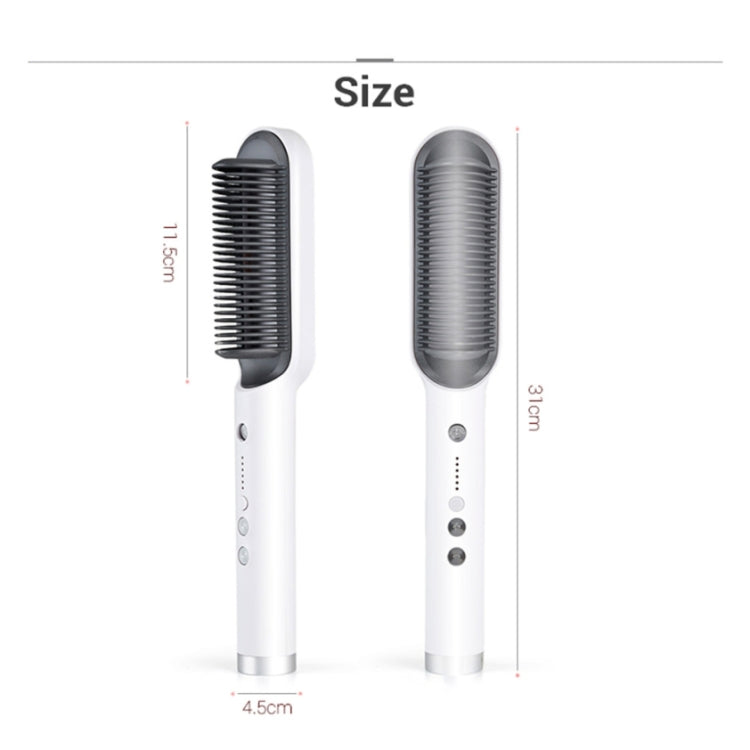 K-SKIN KD380 Lisseur Brosse Électrique Peigne Bigoudi Chauffage Céramique PTC, Prise UK (Noir)