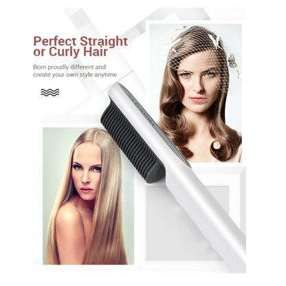K-SKIN KD380 Lisseur Brosse Électrique Peigne Bigoudi Chauffage Céramique PTC, Prise UK (Noir)