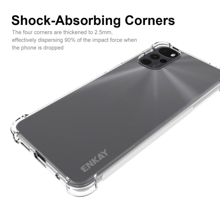 For Motorola Moto G22 4G ENKAY Clear TPU Shockproof Case