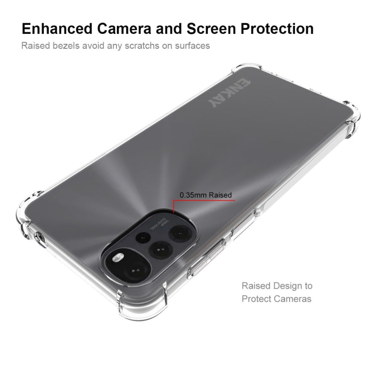 For Motorola Moto G22 4G ENKAY Clear TPU Shockproof Case