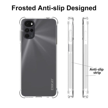 For Motorola Moto G22 4G ENKAY Clear TPU Shockproof Case
