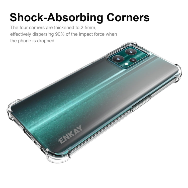 For Realme 9 Pro ENKAY Clear TPU Shockproof Case Soft Anti-slip Cover
