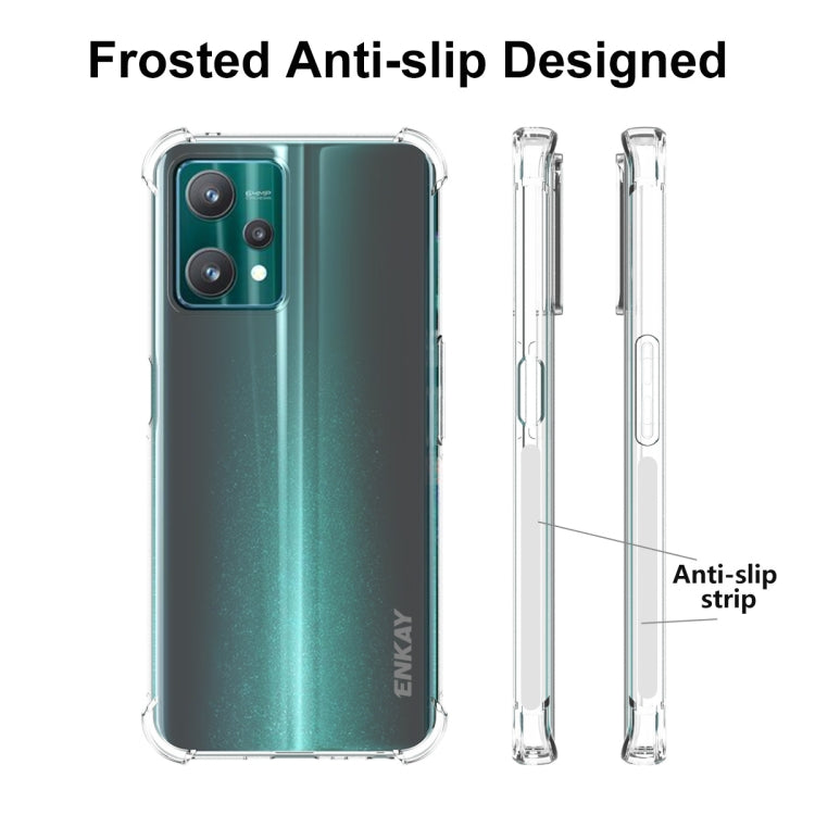 For Realme 9 Pro ENKAY Clear TPU Shockproof Case Soft Anti-slip Cover