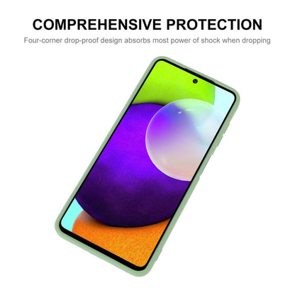 For Samsung Galaxy A52 5G ENKAY Liquid Silicone Soft Shockproof Phone Case(Light Green)