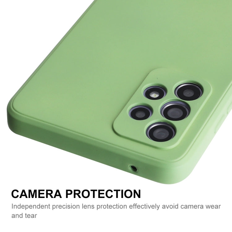 For Samsung Galaxy A52 5G ENKAY Liquid Silicone Soft Shockproof Phone Case(Light Green)