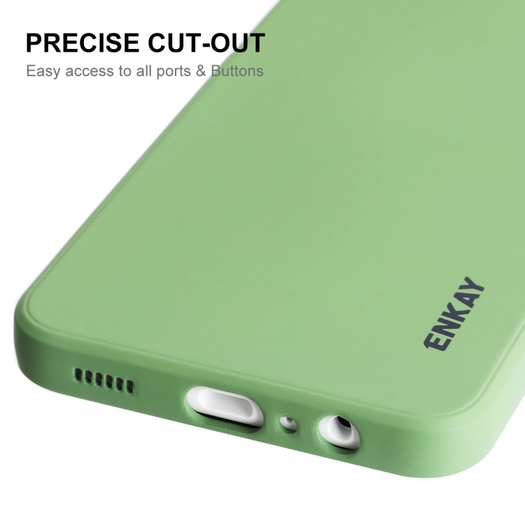 For Samsung Galaxy A13 5G ENKAY Liquid Silicone Soft Shockproof Phone Case(Pink)