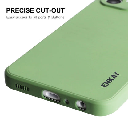 For Samsung Galaxy A23 ENKAY Liquid Silicone Soft Shockproof Phone Case(Beige)