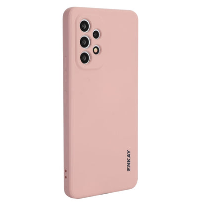 For Samsung Galaxy A53 5G ENKAY Liquid Silicone Soft Shockproof Phone Case(Pink)