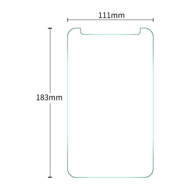 2 PCS ENKAY 183 x 111mm 7.0 inch Universal 0.3mm Explosion-proof Tempered Glass Film