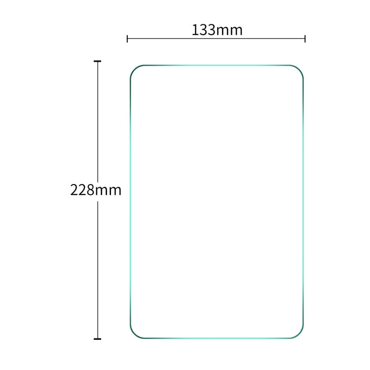 ENKAY 228 x 133mm Universal 9.0 inch 0.3mm Explosion-proof Tempered Glass Film