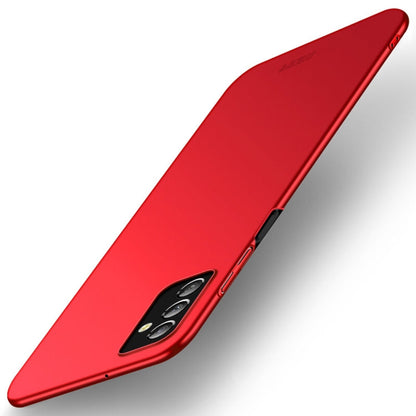 Pour Samsung Galaxy M52 5G Coque Rigide Ultra-fine Givrée MOFI en PC (Rouge)