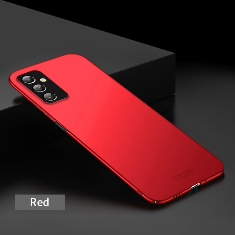 Pour Samsung Galaxy M52 5G Coque Rigide Ultra-fine Givrée MOFI en PC (Rouge)