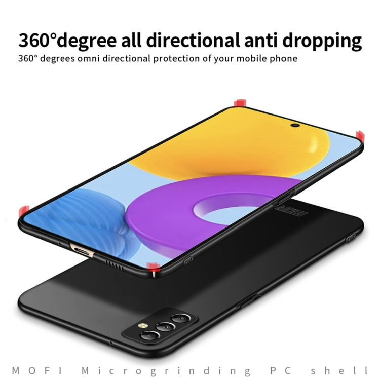 Pour Samsung Galaxy M52 5G Coque Rigide Ultra-fine Givrée MOFI en PC (Rouge)