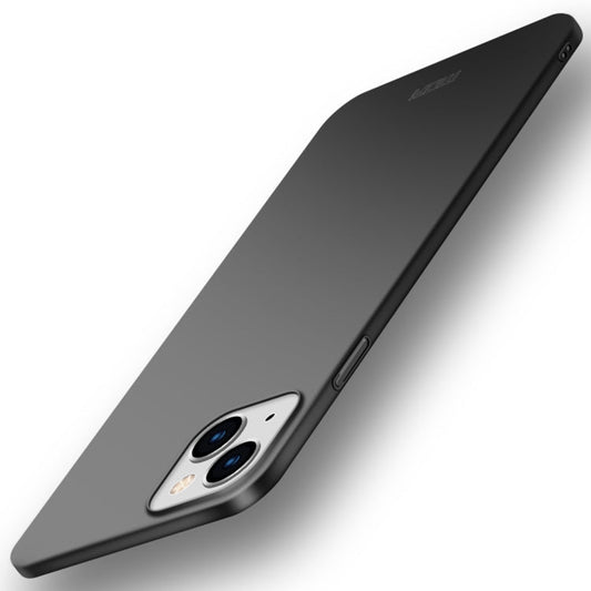 Pour iPhone 14 Plus Étui rigide ultra-fin MOFI Frosted PC (Noir)