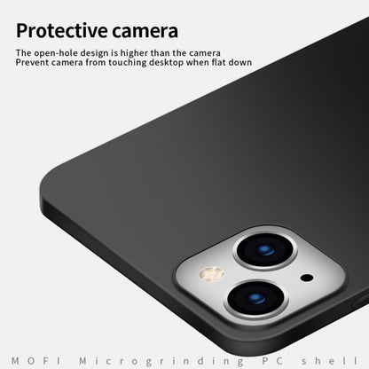 For iPhone 14 Plus MOFI Frosted PC Ultra-thin Hard Case  (Black)