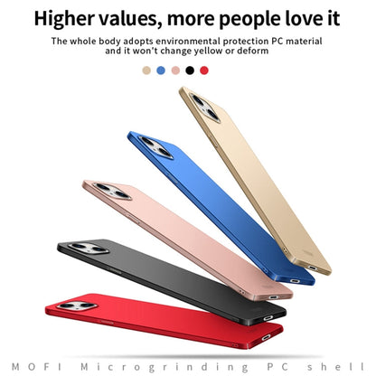 For iPhone 14 Plus MOFI Frosted PC Ultra-thin Hard Case  (Rose Gold)