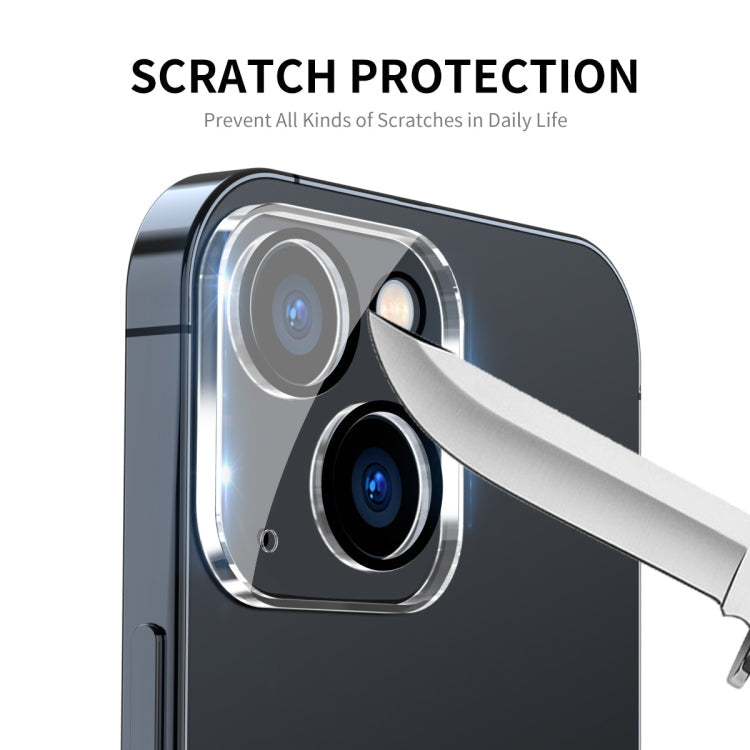 2 PCS ENKAY Hat-Prince 9H Rear Camera Lens Tempered Glass Film for iPhone 14 / 14 Max