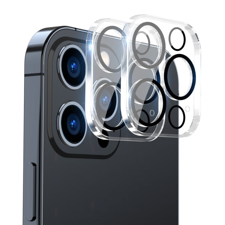 2 PCS ENKAY Hat-Prince 9H Rear Camera Lens Tempered Glass Film for iPhone 14 Pro / 14 Pro Max