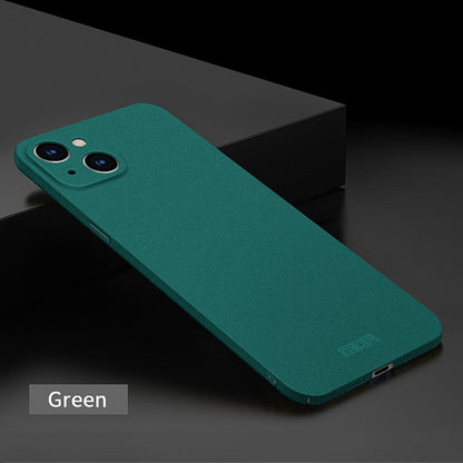 For iPhone 14 MOFI Fandun Series Frosted PC Ultra-thin Phone Case(Green)