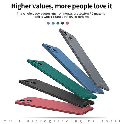 For iPhone 14 MOFI Fandun Series Frosted PC Ultra-thin Phone Case(Green)