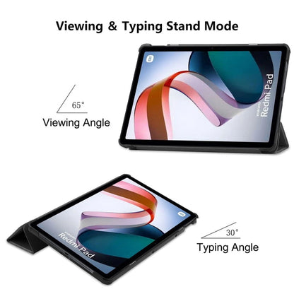 For Xiaomi Redmi Pad 10.61 inch ENKAY Tri-fold Custer Texture Leather Stand Smart Case(Light Blue)