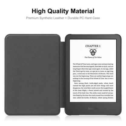 For Amazon Kindle 2022 Gen11 ENKAY Custer Texture Leather Smart Case(Light Blue)