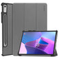 For Lenovo Tab P11 Pro Gen2 11.2 inch 2022 ENKAY Tri-fold Custer Texture Leather Stand Smart Case(Grey)