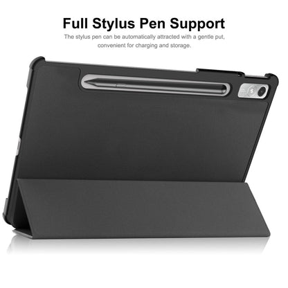 For Lenovo Tab P11 Pro Gen2 11.2 inch 2022 ENKAY Tri-fold Custer Texture Leather Stand Smart Case(Grey)