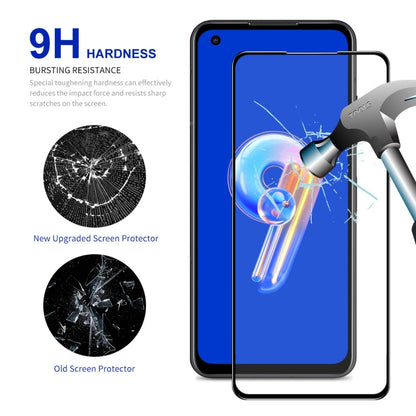 For Asus Zenfone 9 10pcs ENKAY Full Glue 0.26mm 9H 2.5D Tempered Glass Full Film