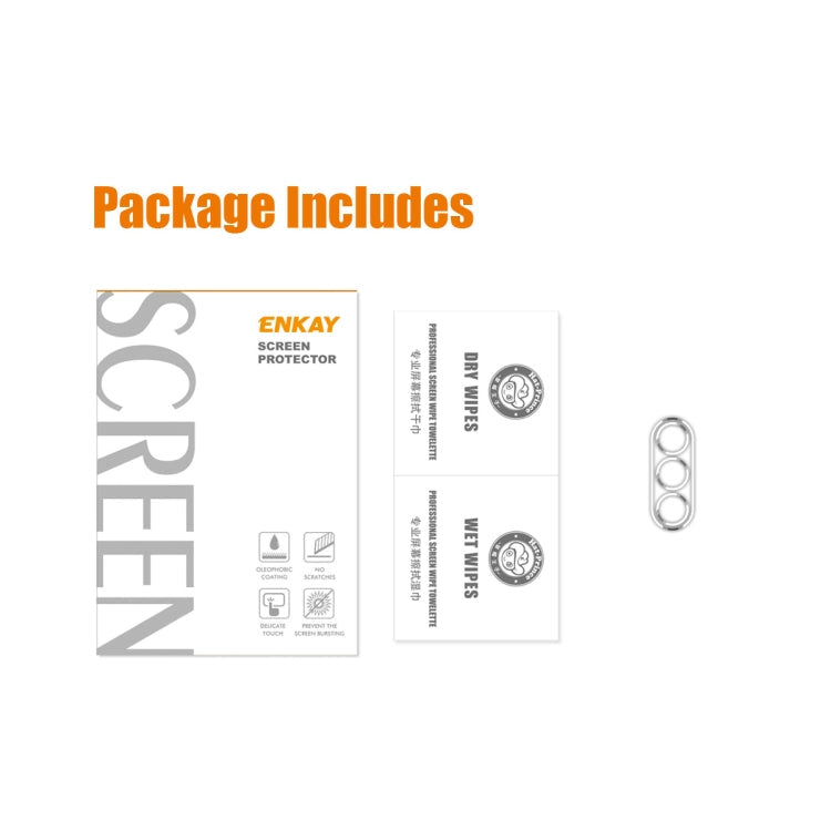1pc For Samsung Galaxy S23+ 5G ENKAY 9H Rear Camera Lens Tempered Glass Film