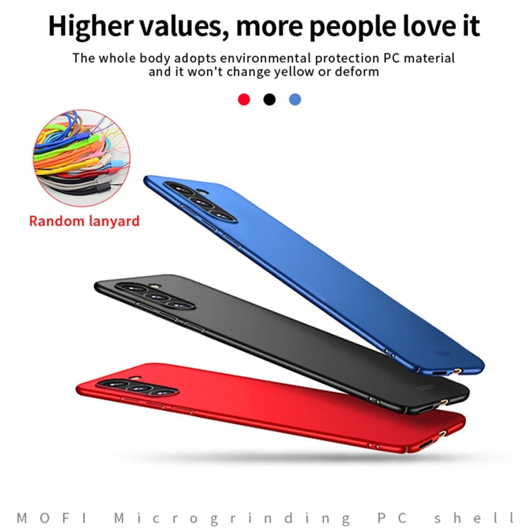 For Samsung Galaxy S23+ 5G MOFI Micro Frosted PC Ultra-thin Hard Case(Red)