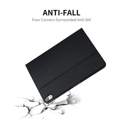 For iPad 2025 / 2022 ENKAY PC Back Cover Smart Leather Tablet Case with Pen Slot & Holder(Black)