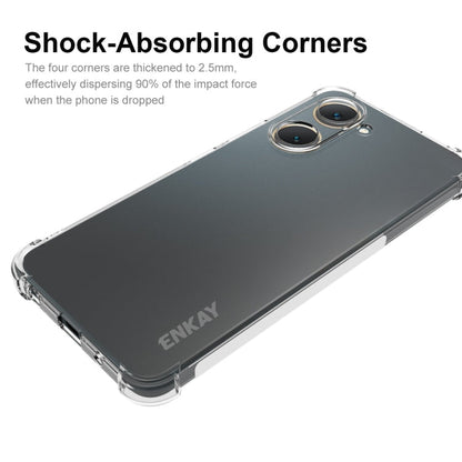 For vivo Y03 4G ENKAY Hat-Prince Transparent TPU Shockproof Phone Case