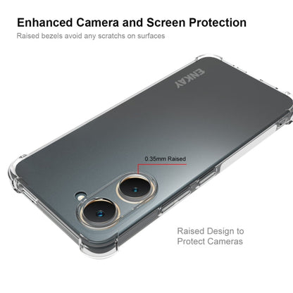 For vivo Y03 4G ENKAY Hat-Prince Transparent TPU Shockproof Phone Case