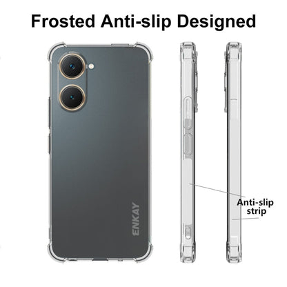 For vivo Y03 4G ENKAY Hat-Prince Transparent TPU Shockproof Phone Case