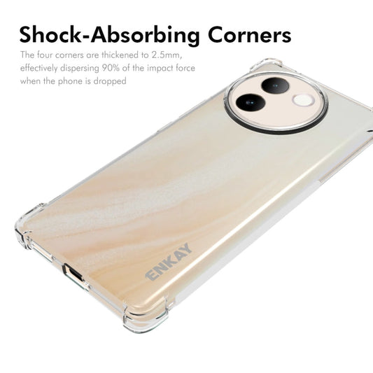 For vivo V30e 5G ENKAY Hat-Prince Transparent TPU Shockproof Phone Case