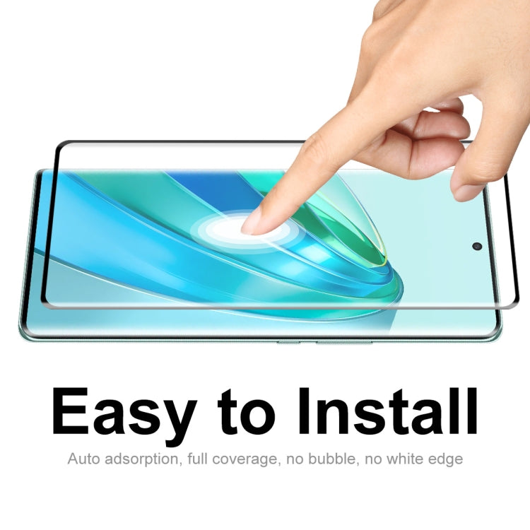 For Honor X9A / Magic5 Lite ENKAY 0.26mm 3D Hot Bending Tempered Glass Full Film with Lens Film