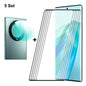 For Honor X9A / Magic5 Lite 5pcs ENKAY 0.26mm 3D Hot Bending Tempered Glass Full Film with Lens Film