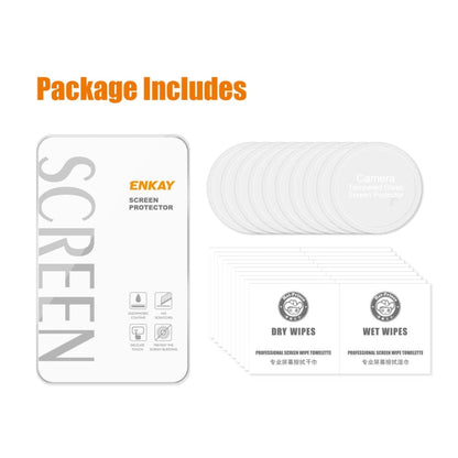 10pcs For OnePlus 11 ENKAY Hat-Prince 9H Rear Camera Lens Tempered Glass Film