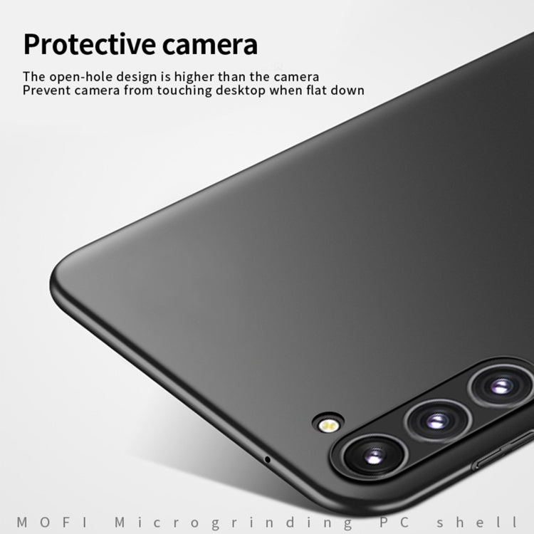 For Galaxy A55 5G MOFI Frosted PC Ultra-thin Hard Phone Case(Black)