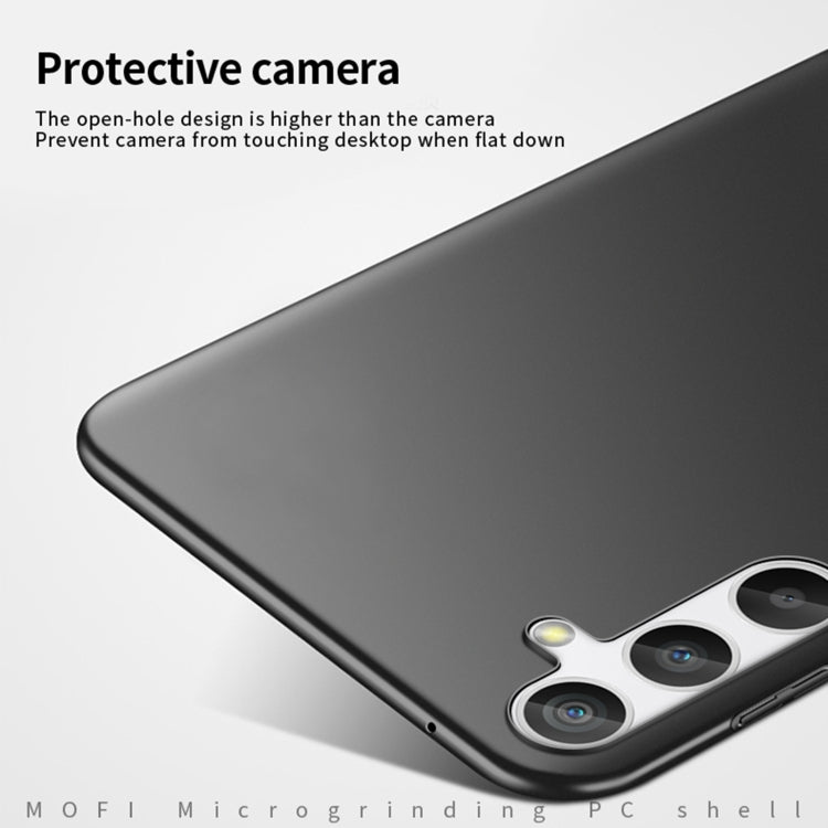 For Samsung Galaxy A25 5G MOFI Frosted PC Ultra-thin Hard Phone Case(Black)