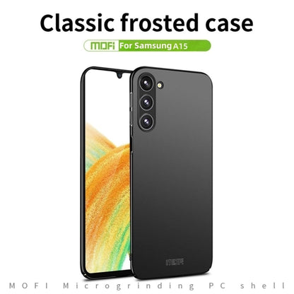 For Galaxy A15 5G MOFI Frosted PC Ultra-thin Hard Phone Case(Black)