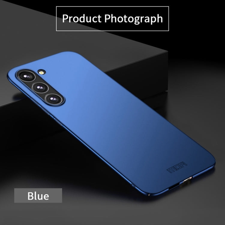 Pour Samsung Galaxy S24 FE 5G Coque de téléphone rigide ultra-fine MOFI Frosted PC (Bleu)