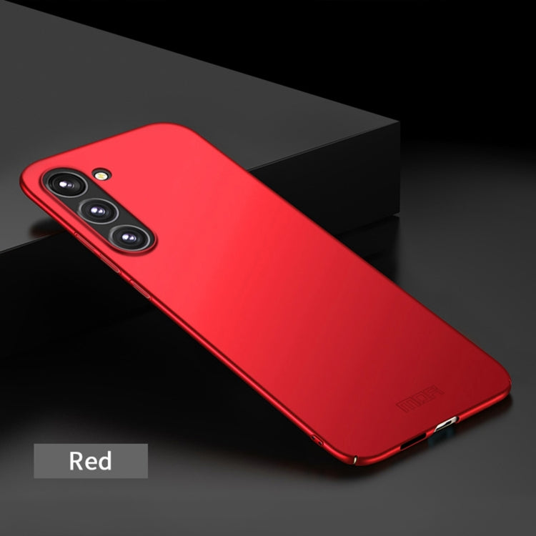 For Galaxy S25+ 5G MOFI Frosted PC Ultra-thin Hard Phone Case(Red)