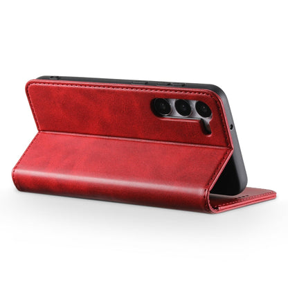 For Samsung Galaxy S24 5G Suteni Calf Texture Horizontal Flip Leather Phone Case(Red)