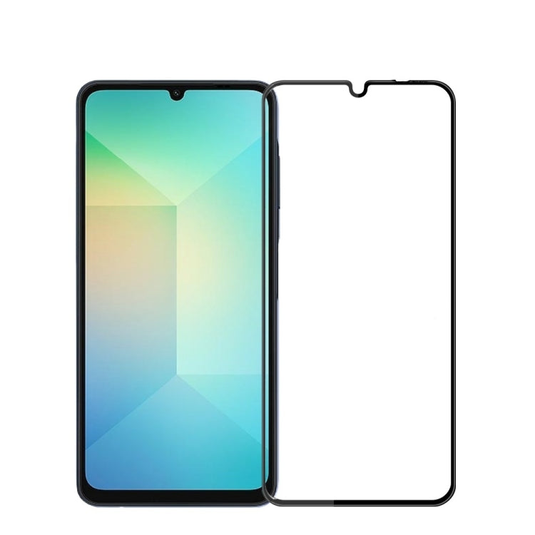 For Samsung Galaxy A06 / A16 5G MOFI 9H 3D Explosion-proof Curved Screen Tempered Glass Film(Black)