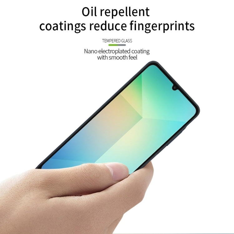 For Samsung Galaxy A06 / A16 5G MOFI 9H 3D Explosion-proof Curved Screen Tempered Glass Film(Black)
