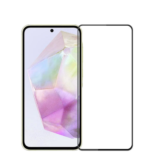 For Samsung Galaxy A36 / A56 MOFI 9H 3D Explosion-proof Curved Screen Tempered Glass Film(Black)