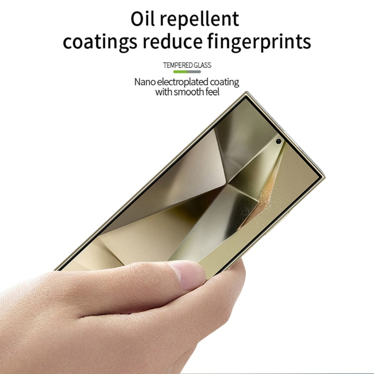 For Samsung Galaxy S25 Ultra 5G MOFI 9H 3D Explosion-proof Curved Screen Tempered Glass Film(Black)